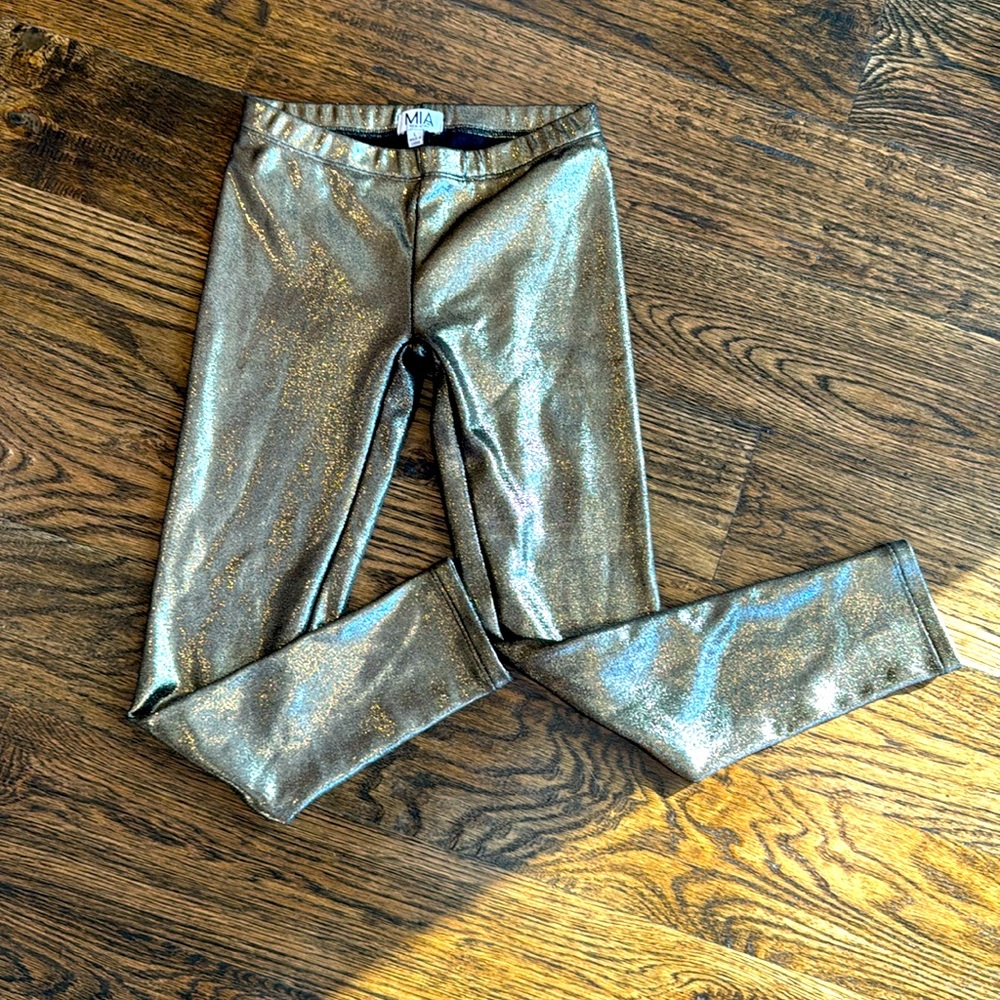 MIA goldish glittery leggings